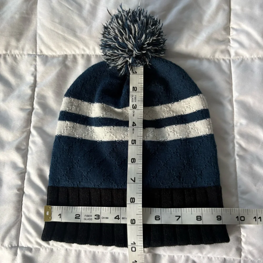 Ravenclaw Rounded Crown Cuff Pompom Beanie OS